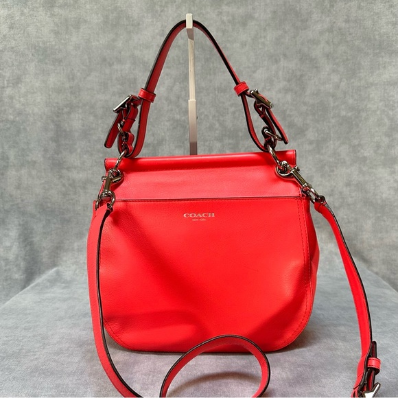 COACH Legacy Willis Re-Issue Coral Leather - Picture 2 of 9